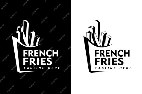 Premium Vector | French Fries logo design simple template