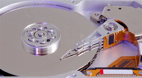 Hard drive internal parts stock photo. Image of platters - 13109546