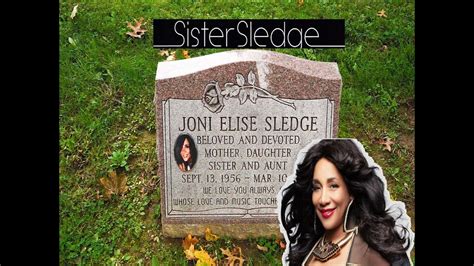 Sister Sledge: Joni Sledge's grave and story - YouTube