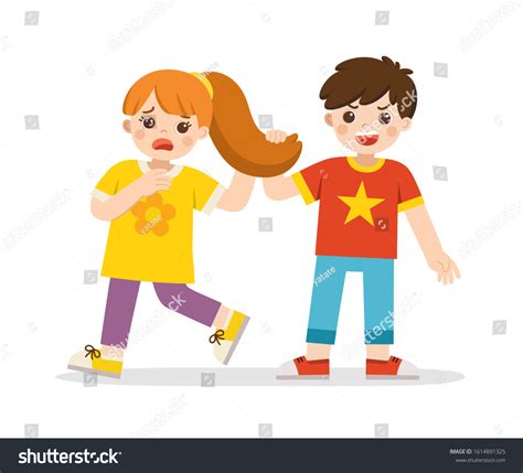 2,125 Kid pulling hair Images, Stock Photos & Vectors | Shutterstock