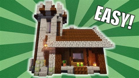 Easy Minecraft Tower House [Building Tutorial] - YouTube