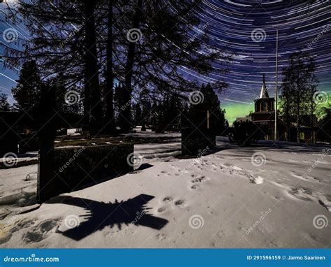 Cemetery at Night in the Moonlight Stock Image - Image of historic ...