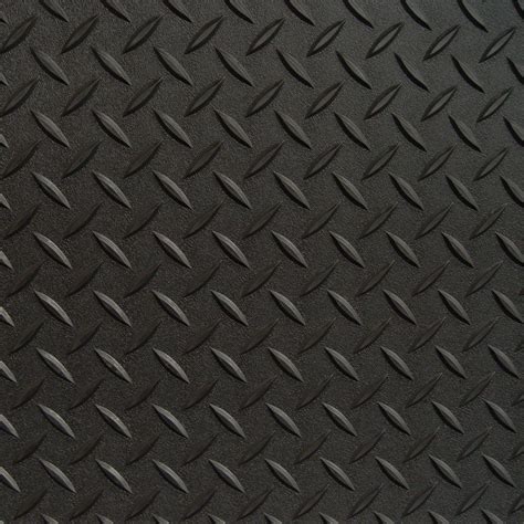 Diamond Deck 5 ft. x 6 ft. Black Textured PVC Pet Pad/ATV Mat-84056 ...