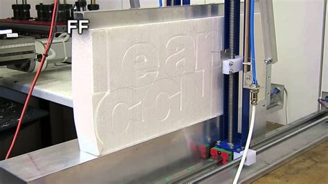 CNC USB Controller - Cutting PlanetCNC sign with our foam cutter - YouTube