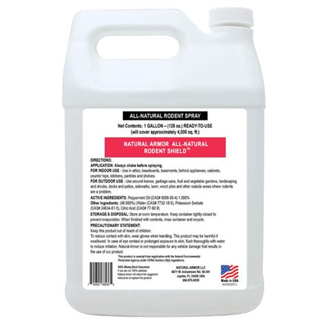 Rodent Shield - GALLON (128oz) – Natural Armor