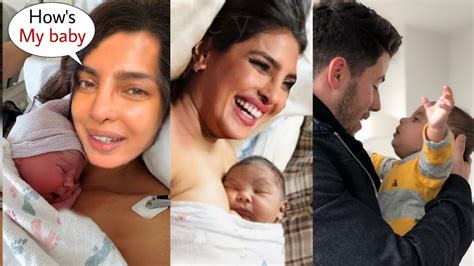 Priyanka Chopra First Baby Glimpse on Welcoming to Nick Jonas Family - YouTube