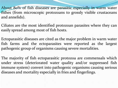 Studies on trichodinosis of some freshwater fishes - ppt download