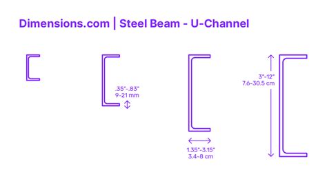 Steel Beam - Wide Flange, 1:2 Dimensions & Drawings | Dimensions.com