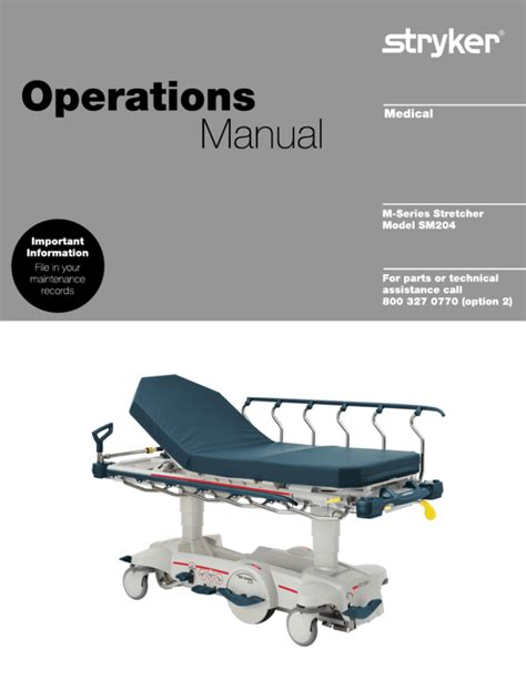 Stryker Stretcher User Manual