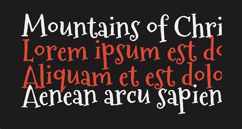 Mountains of Christmas Bold free Font - What Font Is