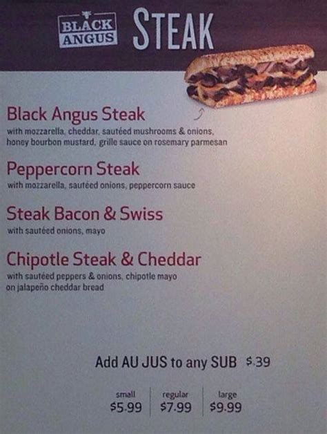 Quiznos Menu, Menu for Quiznos, Civic Center, Denver - Urbanspoon/Zomato