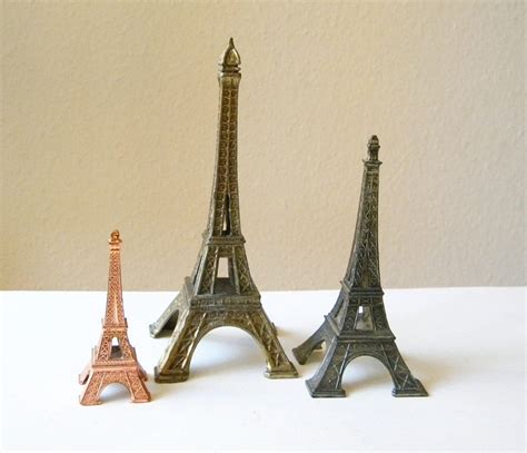 vintage eiffel towers lot 3 french souvenirs