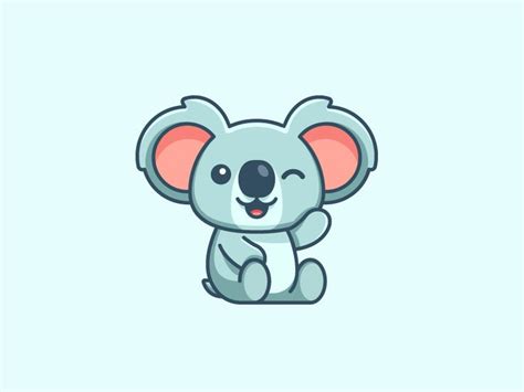 Koala | Cute cartoon drawings, Koala drawing, Cute animal drawings kawaii