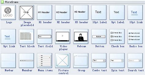 Wireframe Software Symbols