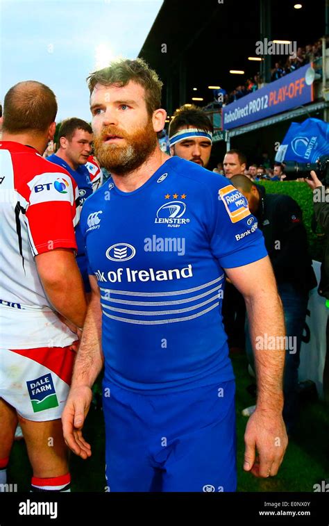 Dublin, Ireland. 17th May, 2014. Gordon D'Arcy (Leinster) after the RaboDirect Pro12 Semi Final ...