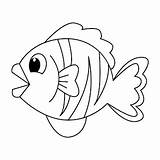 Premium Vector  Cute Fish coloring Page Illustration sketch template