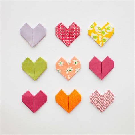 Diy Origami Heart Diy Origami Hearts For Valentines Day Paperlust