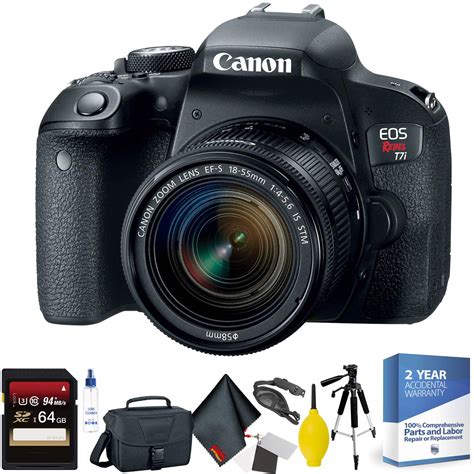 Canon EOS Rebel T7i DSLR Camera with 18-55mm Lens + 64GB Memory Card Bundle024 13803286526 | eBay