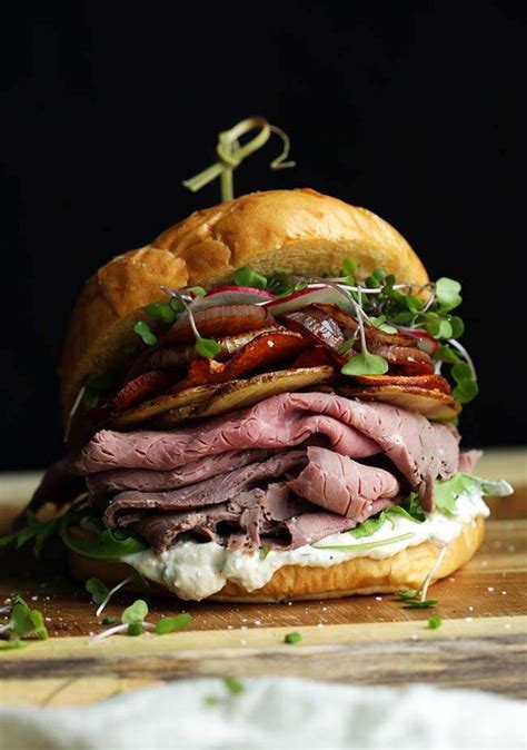 Roast Beef Sandwich Recipe with Horseradish Cream