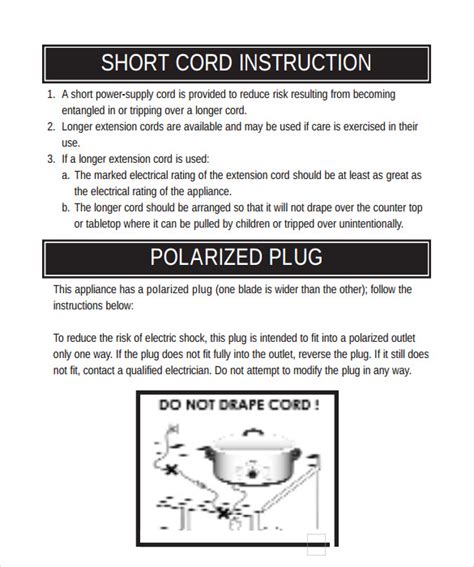 Instruction Manual Templates | 10+ Free Printable Word & PDF Formats