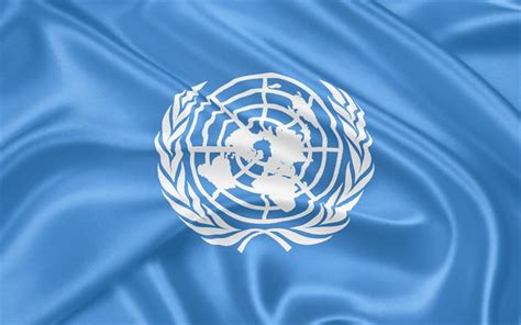 Download logo, UN, silk, UN flag, UN emblem, United Nations, flag of UN ...