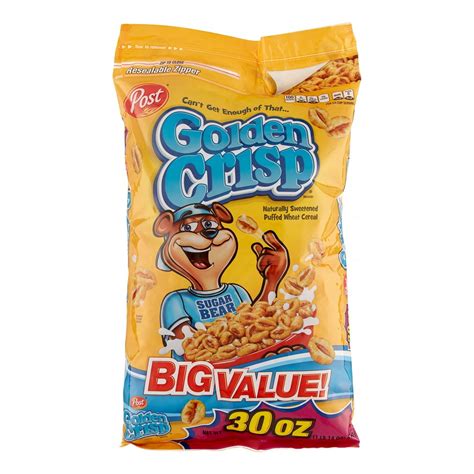 Post® Golden Crisp® Sweetened Puffed Wheat Cereal 30 oz. Bag - Walmart.com - Walmart.com