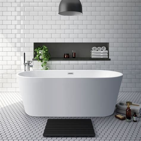 Windsor Brooklyn 1700 x 800mm Double Ended Freestanding Bath Bathroom ...