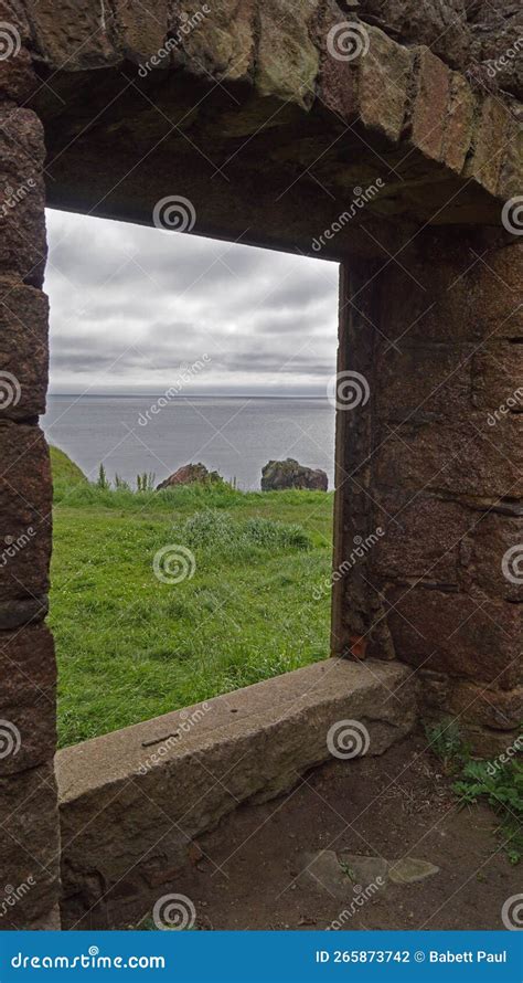 The New Slains Castle in Scotland Stock Photo - Image of environment ...