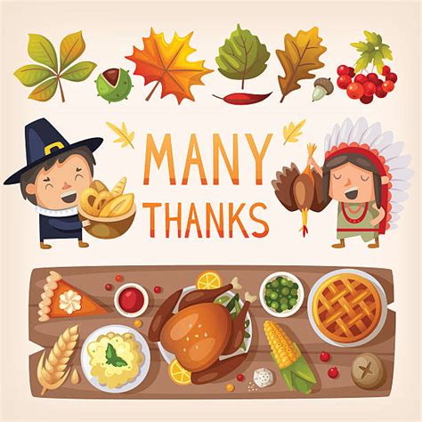 Thanksgiving Table Illustrations, Royalty-Free Vector Graphics & Clip Art - iStock