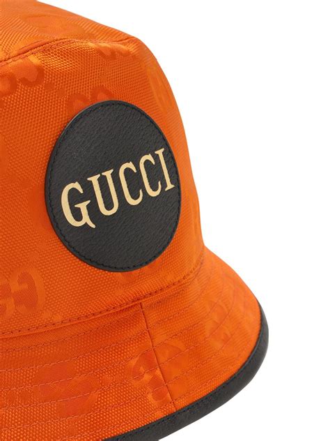 Gucci Off The Grid Gg Econyl Bucket Hat In Orange | ModeSens