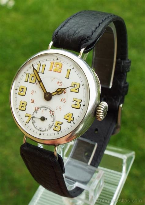 Antiques Atlas - An Antique Silver Trench Wristwatch, 1910s