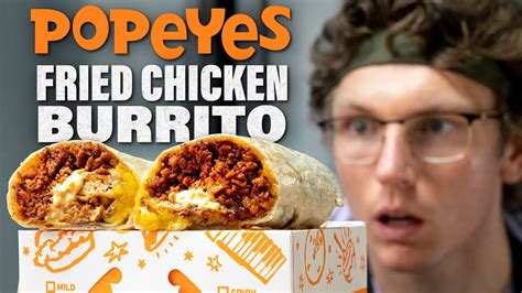 Josh Makes a Popeyes Fried Chicken Burrito - YouTube