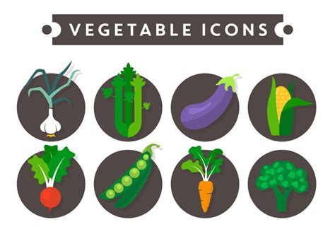 Vegetable Vector Icons 113767 Vector Art at Vecteezy