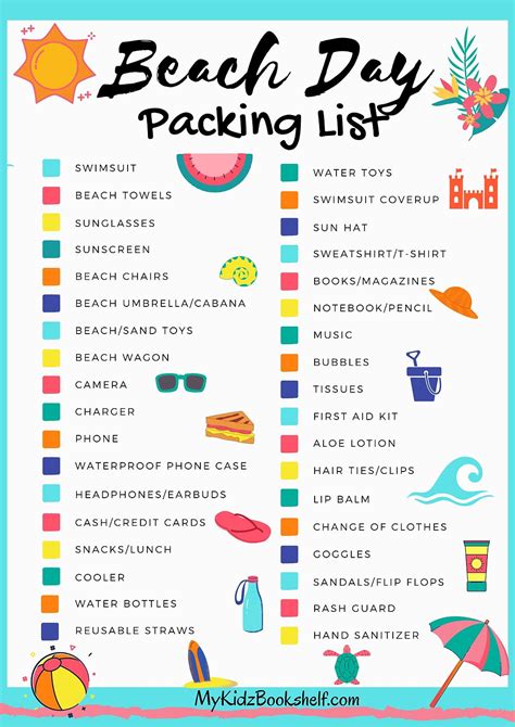 The Best Summer Beach Day Packing List - Free Printables!