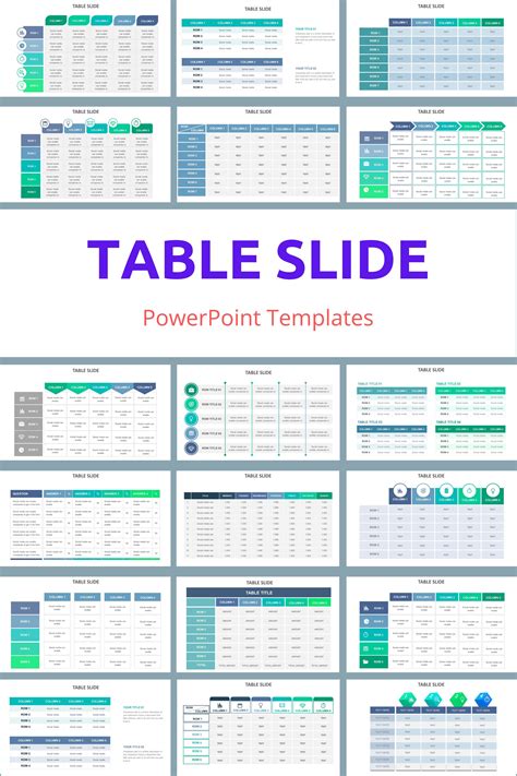 Table PowerPoint Templates - 20 Best design infographic templates in ...