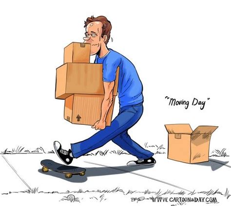 Moving Day Cartoon Boxes | Daily cartoon, Cartoon, Moving day