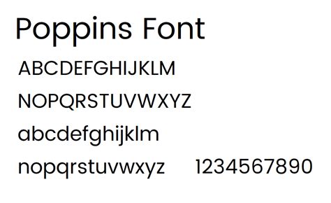 Poppins font by KrazeeKartoonz on DeviantArt