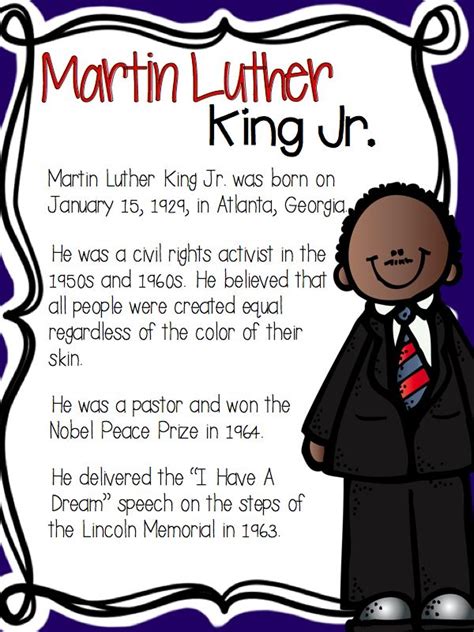 Pin by A Day In First Grade on KinderLand Collaborative | Martin luther ...