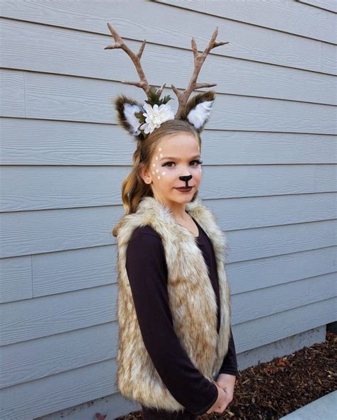 Deer costume | Deer halloween costumes, Deer costume, Reindeer costume