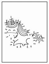 40 Unicorn Dot To Activity Pages For Kids Ages 4–8  Printable sketch template