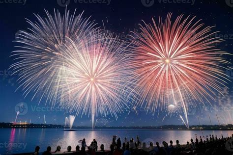 AI generated Fireworks background. Pro Photo 35234736 Stock Photo at ...