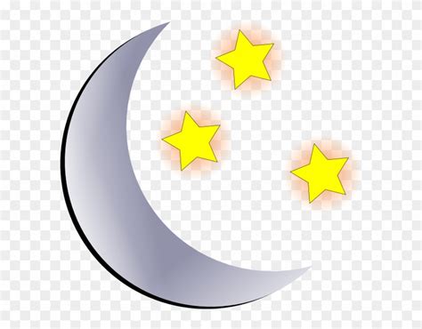 Moon And Stars Clipart Background