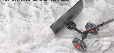 The 10 Best Snow Shovel with Wheels in 2021 Reviews | Buying Guide