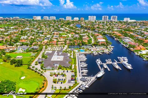 Royal Palm Yacht and Country Club Golf Course Boca Raton Florida Waterway Homes | Royal Stock Photo