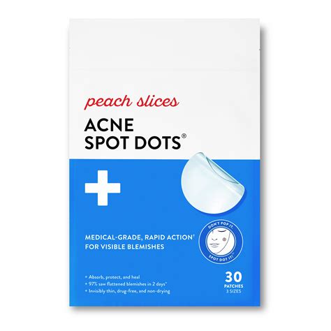 Buy Peach Slices Acne Spot Dots, Hydrocolloid Pimple Patches, 30 Ct Online at Lowest Price in ...