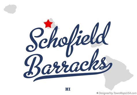 Map of Schofield Barracks, HI, Hawaii