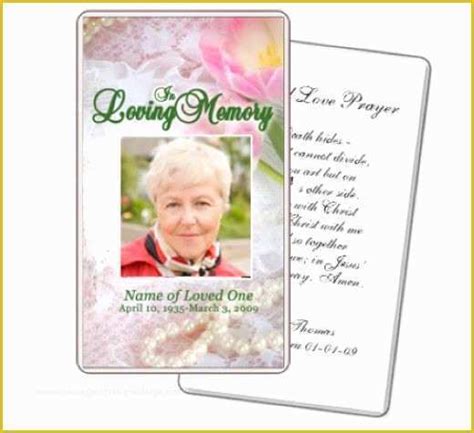 Free Printable Funeral Prayer Card Template Of 8 Best Of Free Printable Memorial Prayer Cards ...