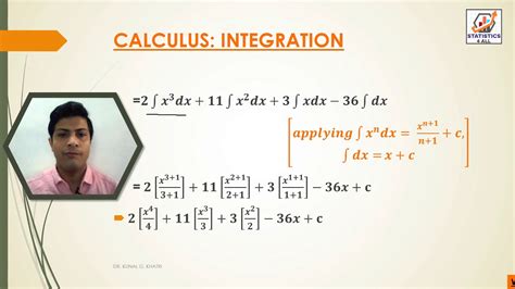 CALCULUS - INTEGRATION EXAMPLE NO. 25 #INTEGRATION #CALCULUS #STATISTICS4ALL BY DR KUNAL KHATRI ...