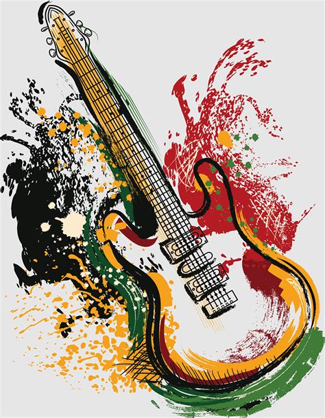 Guitar, art, Banner Art, rock Music, art Deco, grunge, Abstract art, martial Arts, pop Art ...