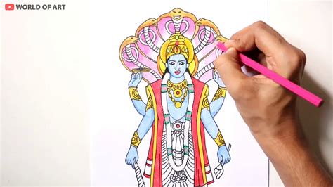 Easy Simple Vishnu Drawing For Kids Easy tree house drawing for kids